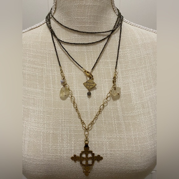 Bittersweet Designs Pyrite & Citrine Necklace